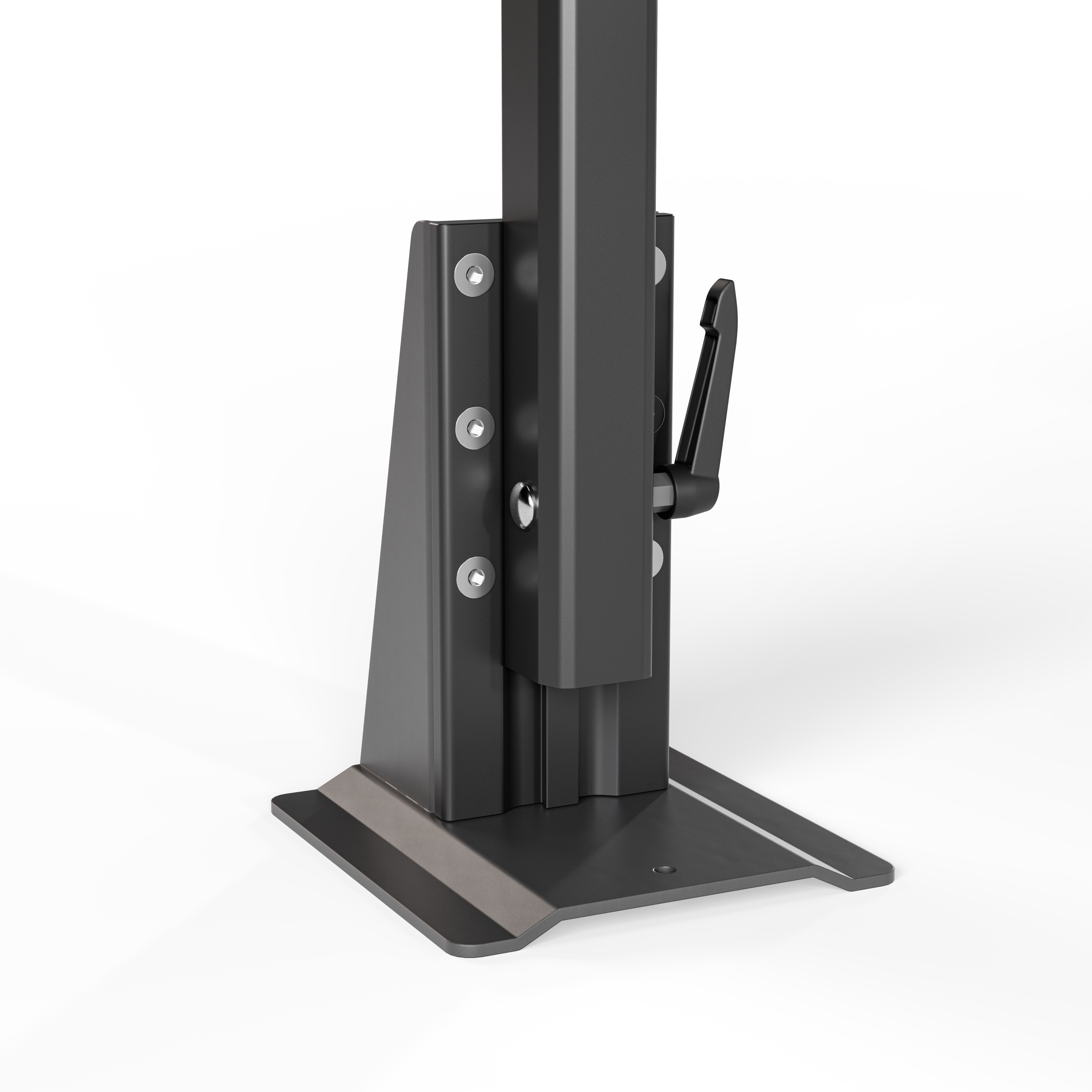 Tisch passend für alle Bodenschienen und Bodenplatte - klappbar, faltbar und schwenkbar - Büro und Camping im Van