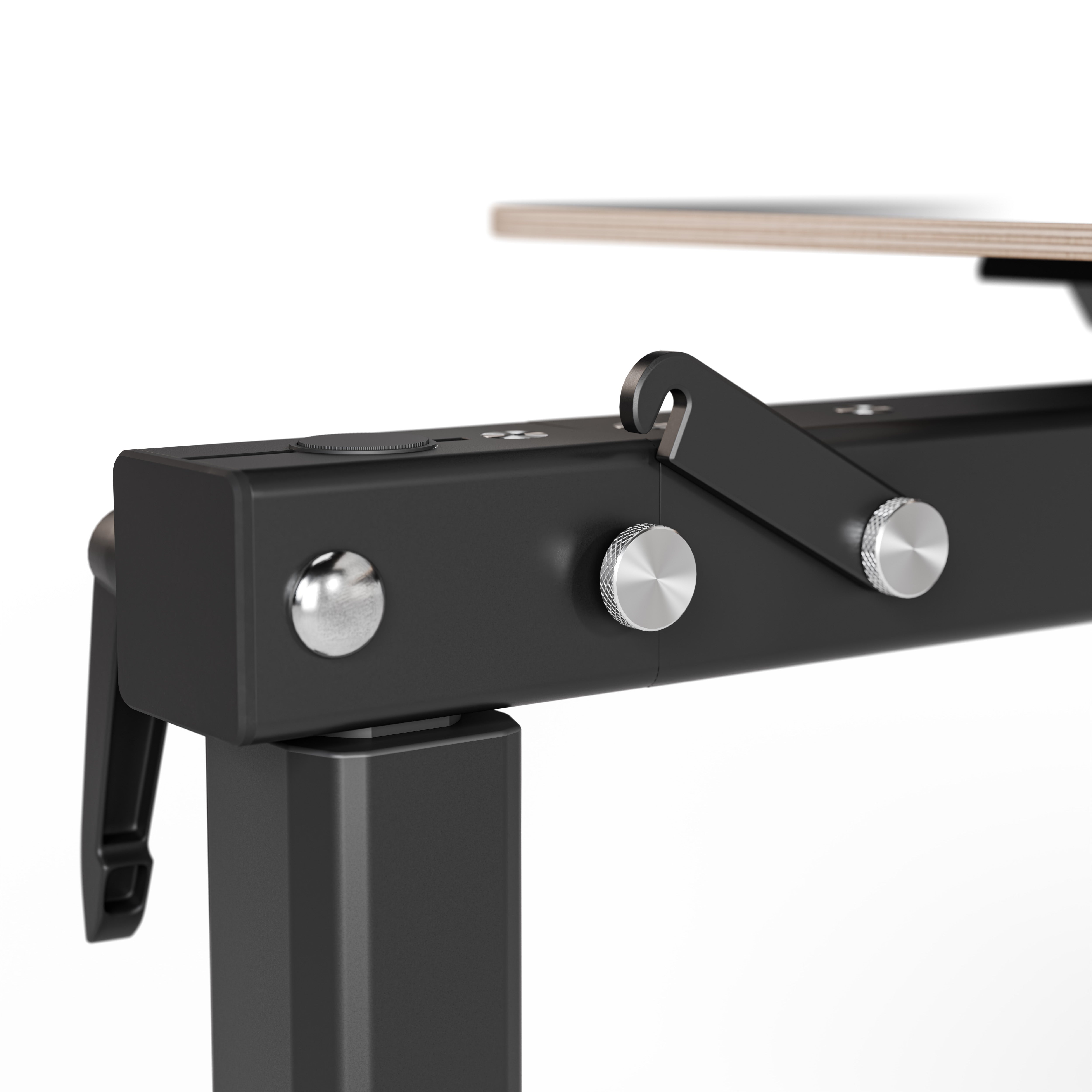 Tisch passend für alle Bodenschienen und Bodenplatte - klappbar, faltbar und schwenkbar - Büro und Camping im Van