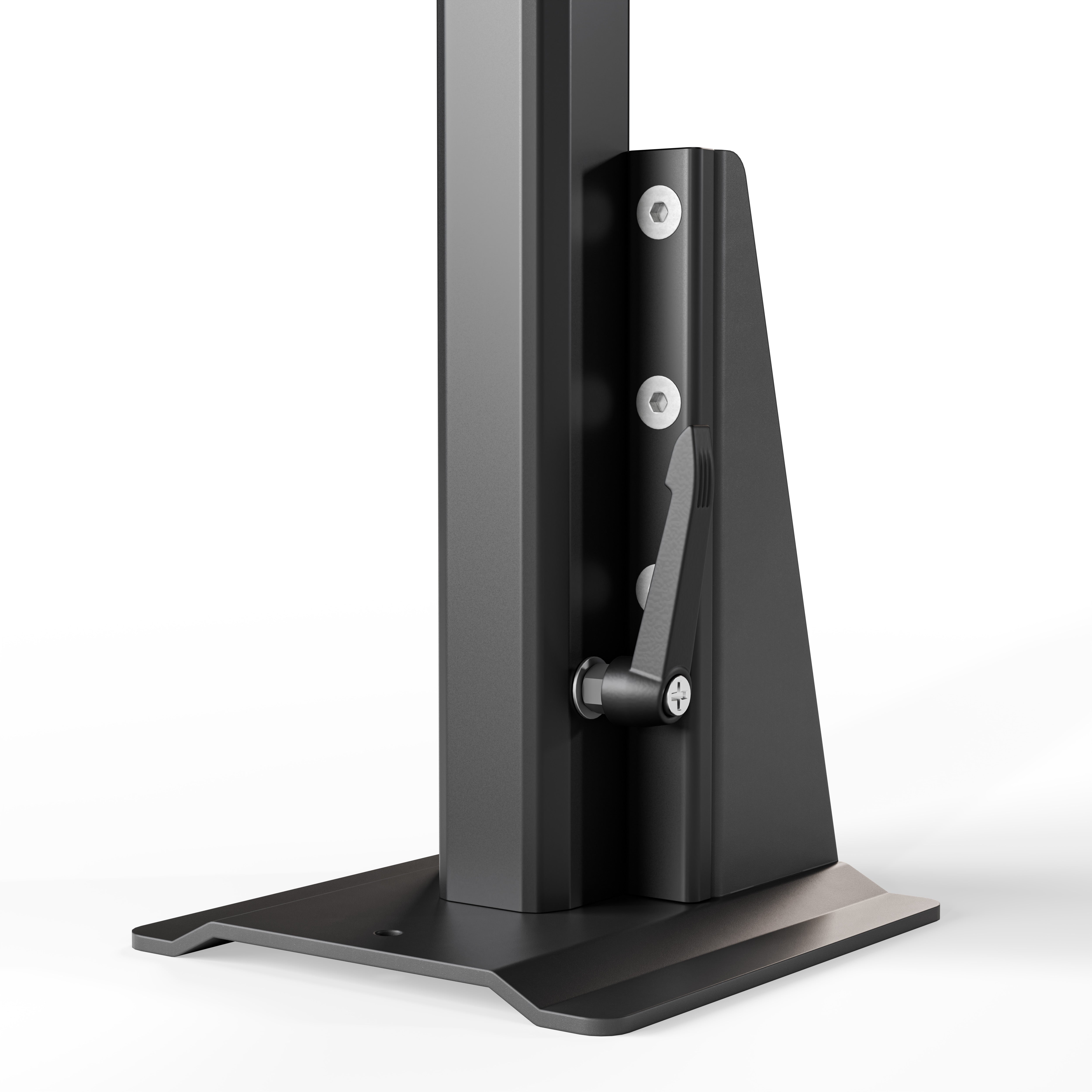 Tisch passend für alle Bodenschienen und Bodenplatte - klappbar, faltbar und schwenkbar - Büro und Camping im Van