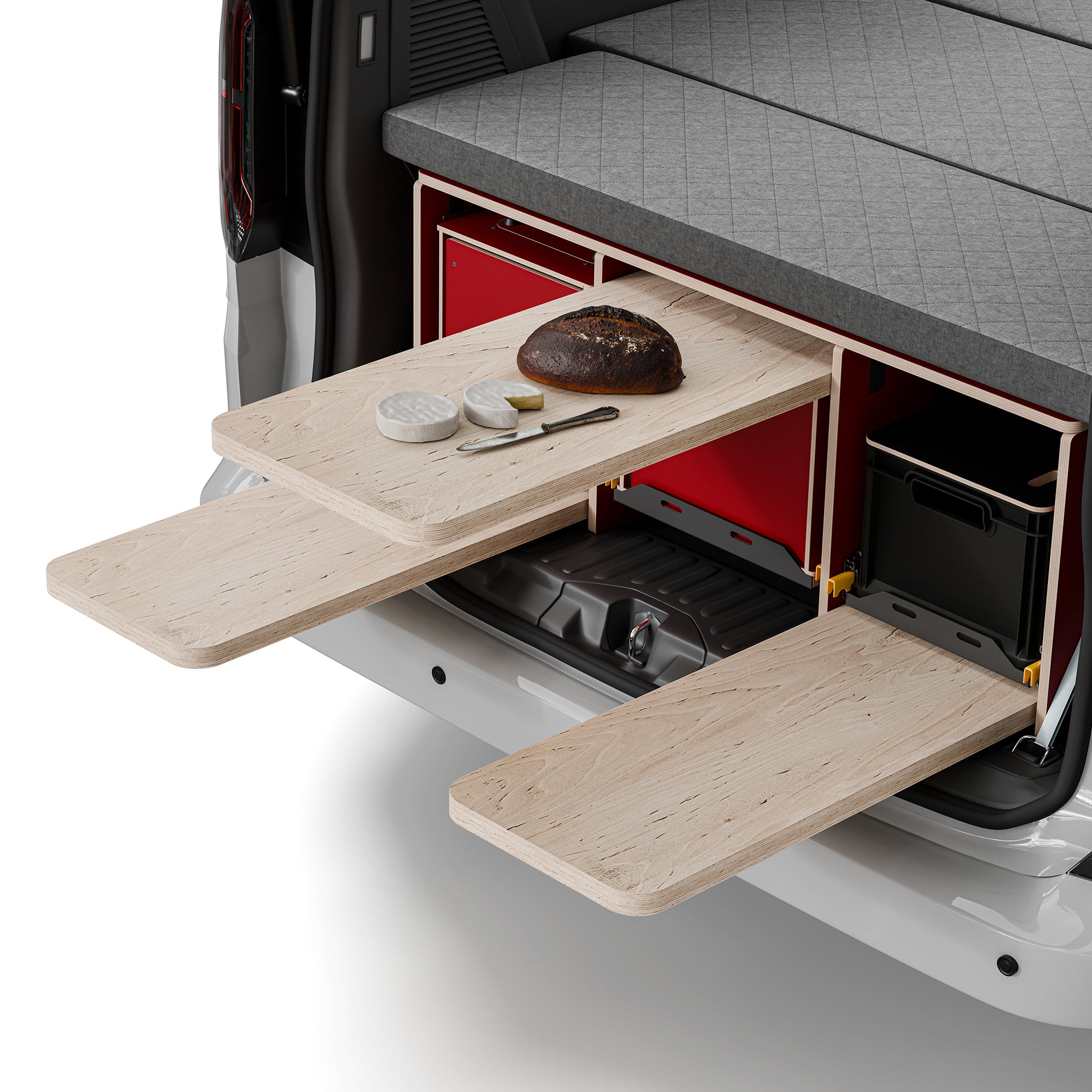 BENCH2 - modulares All-in-One Schlaf- und Ausbausystem für Vans & Transporter