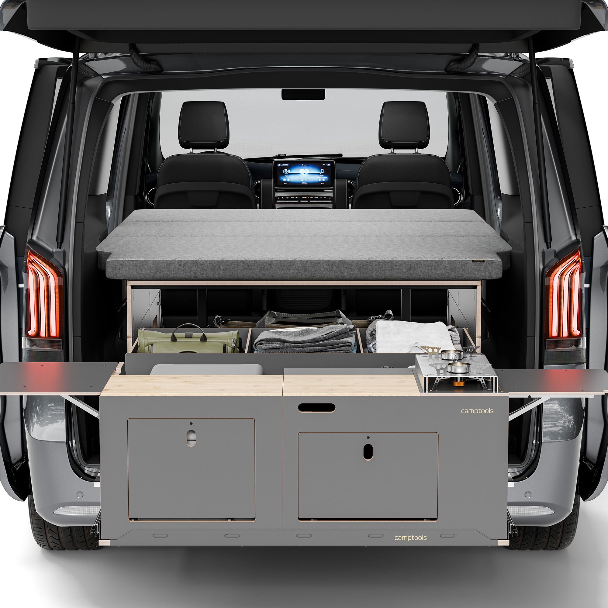 BIGBOX Komplettset inkl. Küchenmodul, Wassersystem und Kühlbox