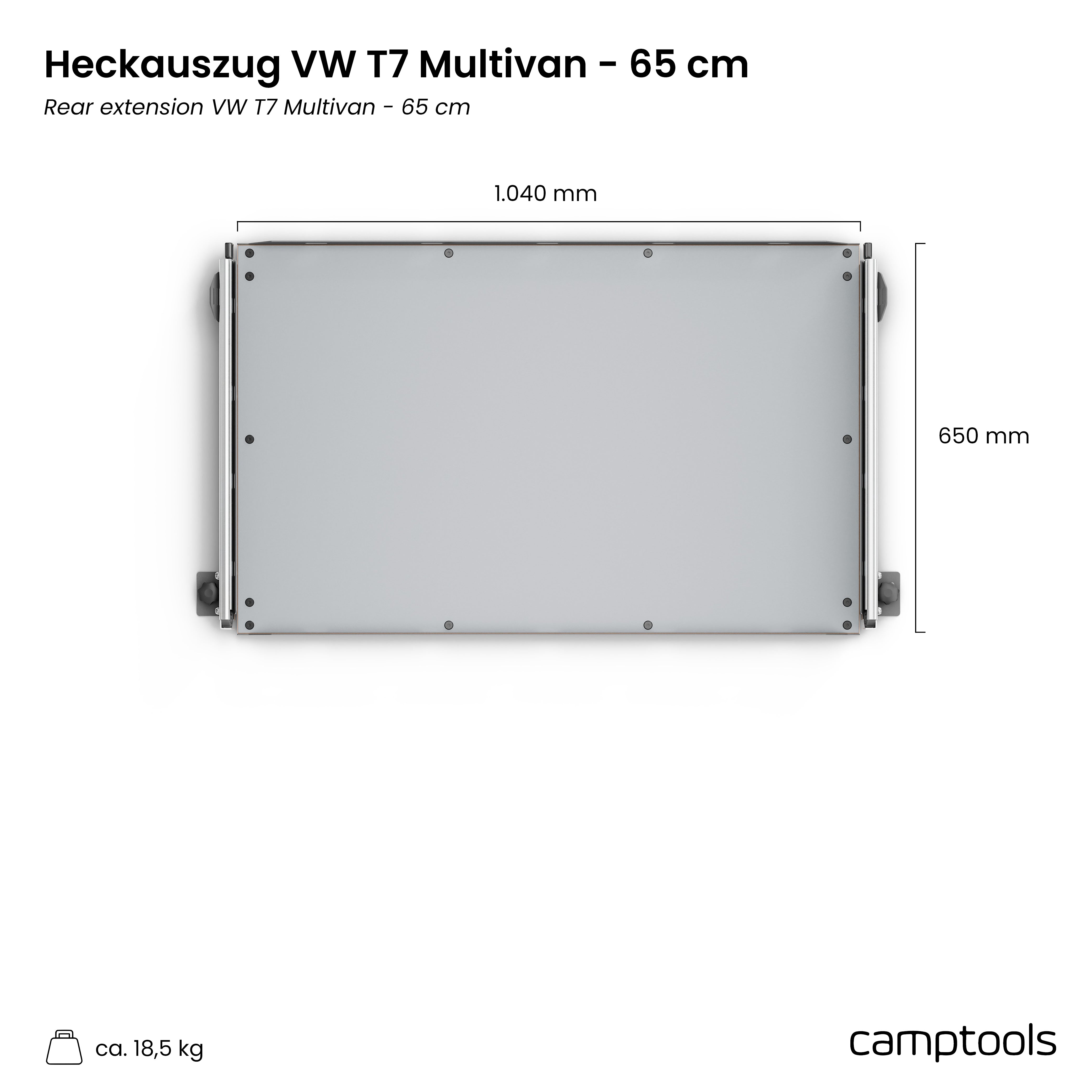 Heckauszug für VW T7 Multivan und California Beach (6/7-Sitzer)