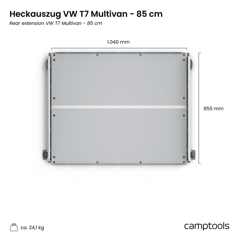Heckauszug für VW T7 Multivan und California Beach (6/7-Sitzer)