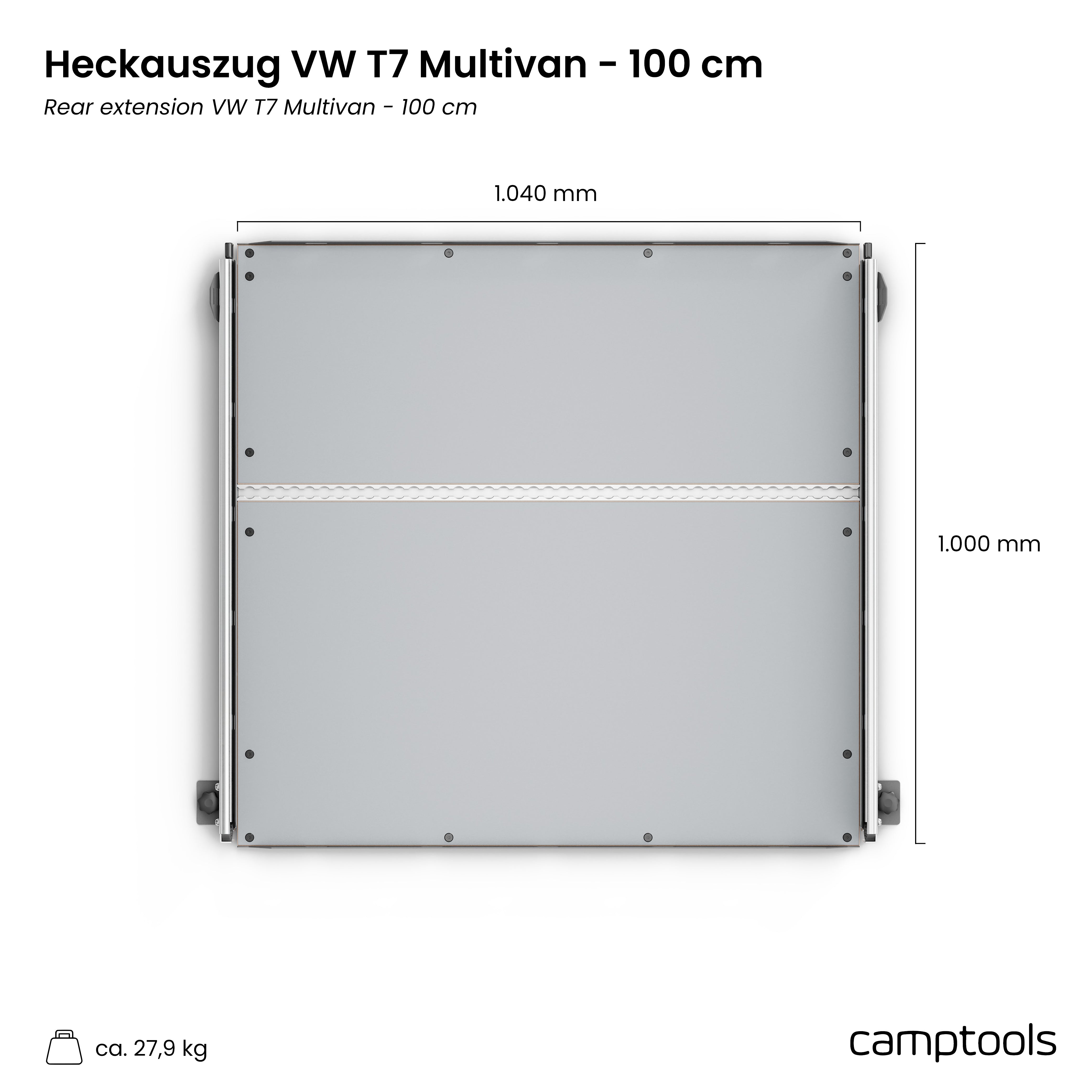 Heckauszug für VW T7 Multivan und California Beach (6/7-Sitzer)