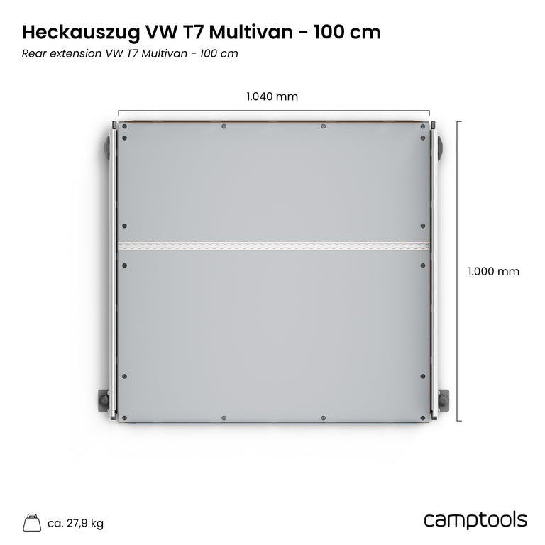Heckauszug für VW T7 Multivan und California Beach (6/7-Sitzer)