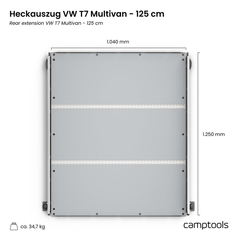Heckauszug für VW T7 Multivan und California Beach (6/7-Sitzer)