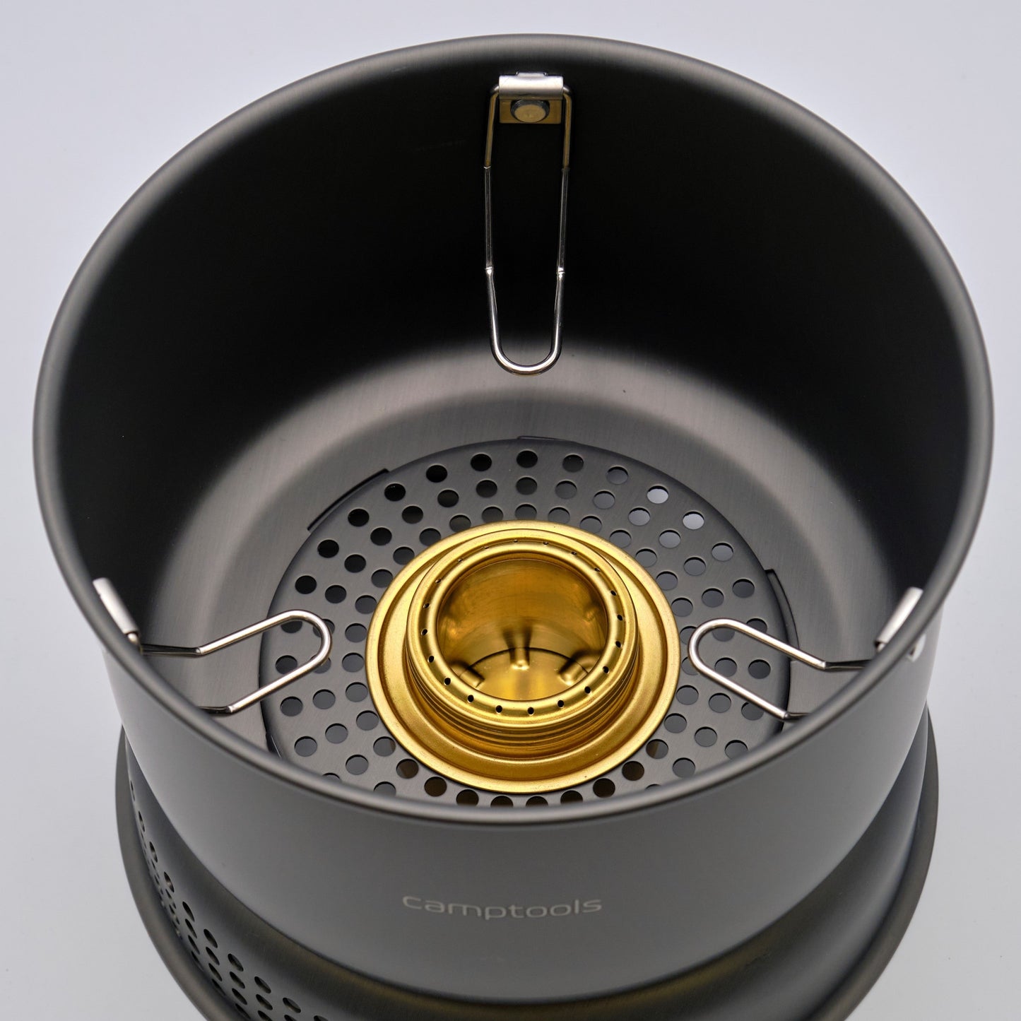 Storm cooker with gas and alcohol burner complete set