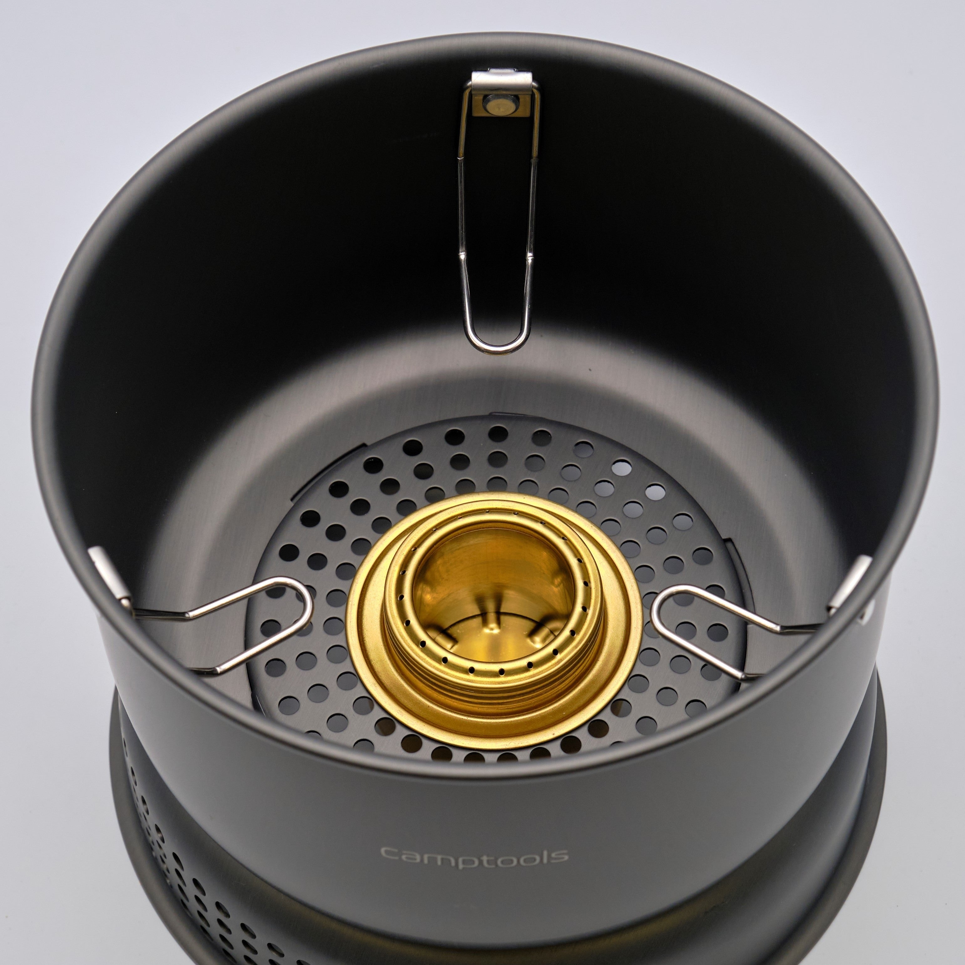 Sturmkocher mit Gas- und Spiritusbrenner Komplettset