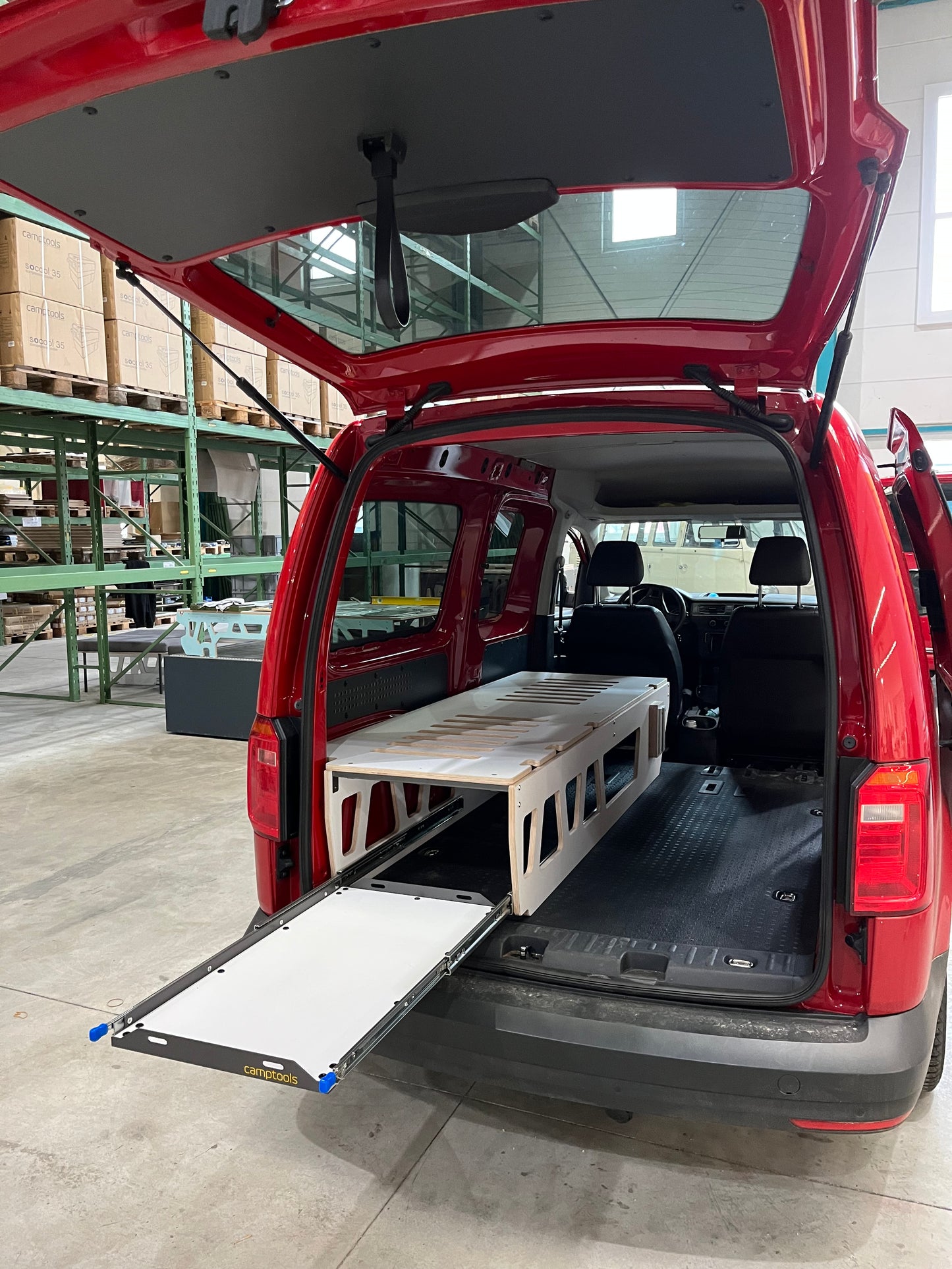 SINGLE-DOUBLE slaapmodule voor VW Caddy Maxi