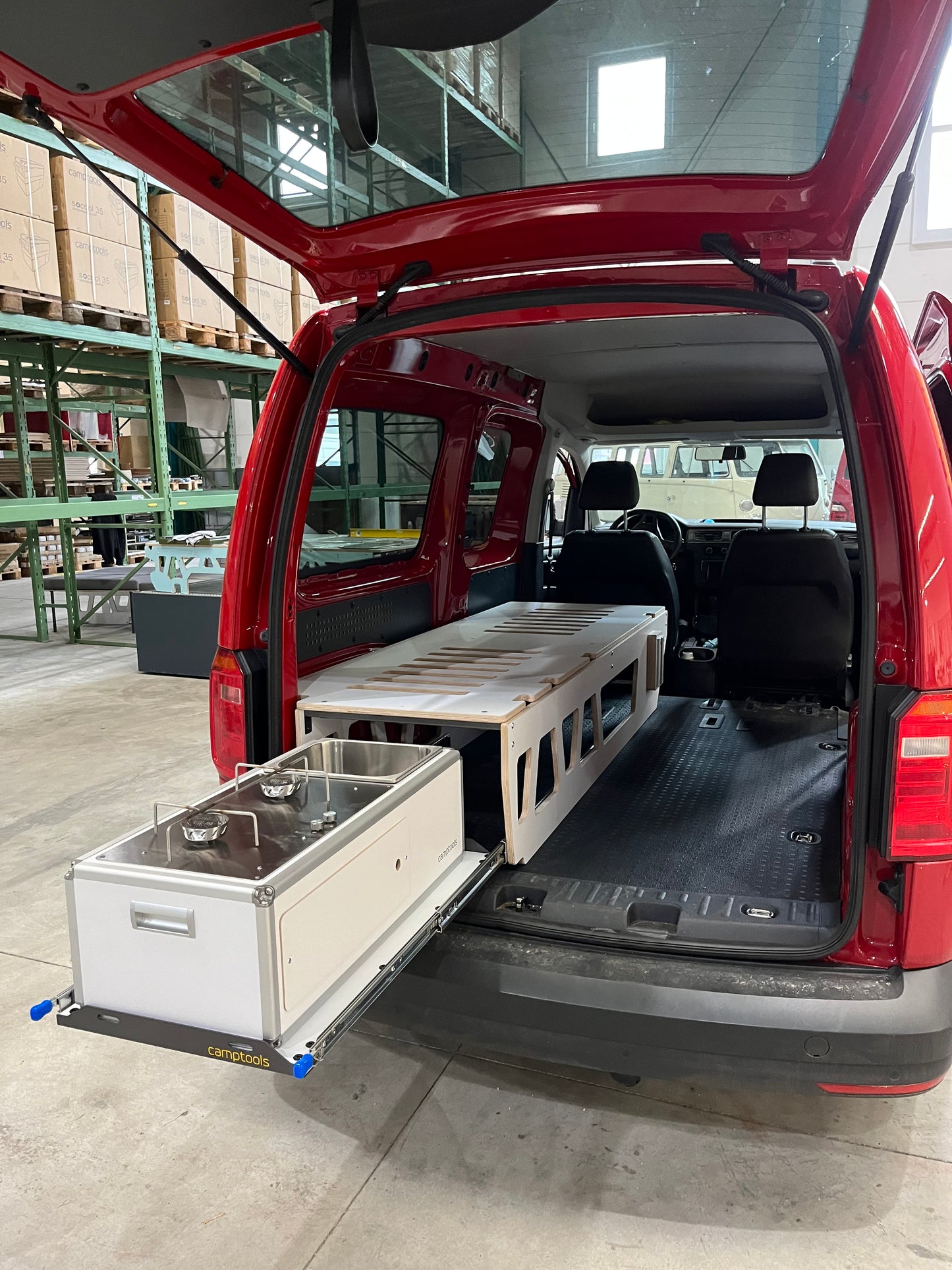 SINGLE-DOUBLE slaapmodule voor VW Caddy Maxi